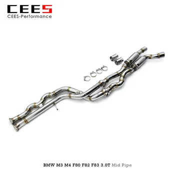 CEES Tuning Performance Автомобильные Аксессуары Для Средней Трубы Глушитель Для M2C/M3/M4 F80 F82 F83 F8X S55 3,0 T Выхлопная Система