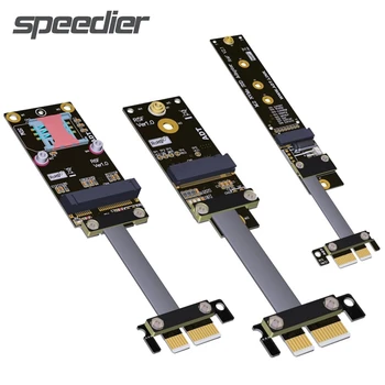 Слот ADT-Link PCIe 3.0 X1 для M.2 NVMe/M.2 Wifi/Mini-PCIe Riser Card SSD Удлинитель Кабель-адаптер Беспроводная Сетевая Карта Высокая Скорость