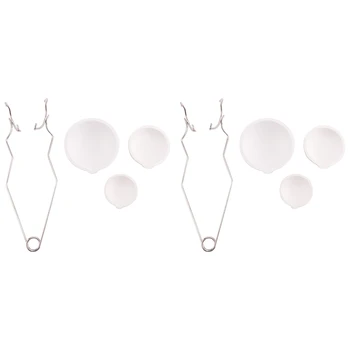 8 предметов, набор чаш для плавления керамического тигля, Чаша для посуды, Набор чашек для плавления золота, серебра, меди с ручкой для щипцов 2A