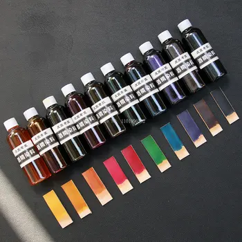 100 МЛ неразбавляющего Спиртового Красящего Пигмента Для Окрашивания Кожи DIY Creative Handmade Leather Goods Регулируемый Цветной Краситель