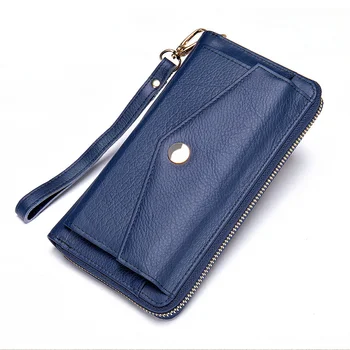 Кожаный кошелек женский верхний слой прически кожаная сумка для рук естественно мягкий телефон модный женский клатч