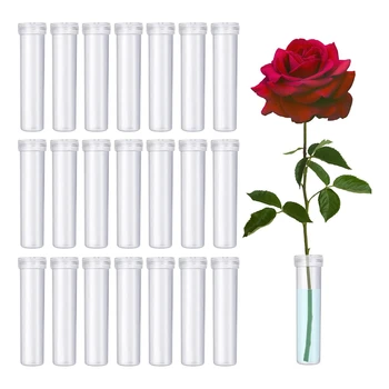 100 Шт цветочных трубочек для воды Пластиковые трубочки для воды для цветов Для оформления композиций из черенков молочая